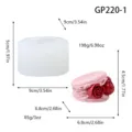 3D Rosen Makronen Silikonform DIY Aromatherapie Kerze Gips Seife Backformen Neu! - Rose Macaron Stil (GP220-1)