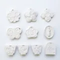 DIY aromatherapy plaster mold 3D flower butterfly hanging tag silicone mold home decor - Plaster Tag Molds