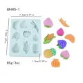 Silicone fruit molds 9 cavities DIY aromatic candle soap making tool 7.4x9.2cm 85g - Fruit And Vegetable Style (GP490-1)