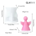3D Little Angel Silicone Mold Aromatherapy Candle Gypsum Diffuser Stone DIY Craft Making Tool - Angel GL411-1
