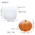 DIY pumpkin silicone mold for aromatherapy candle making, handmade soap and plaster craft tool - Medium Pumpkin Style (G1503-2)