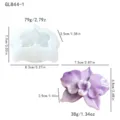 Moule en silicone orchidée 3D fleur bougie parfumée savon résine outil de fabrication - Orchidée papillon GL844-1