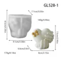 Herz Hand Duftkerze Silikonform mit detaillierten Massangaben fuer romantisches Geschenk. - Herz Halten (GL528-1)
