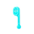 Blue plastic pastry wheel cutter and crimper tool for baking cookies, fondant and pizza. - Small Roller Knife (S1156-2) / Blue