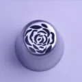 Edelstahl Rosen Spritztülle Detailaufnahme, ideal für Kuchen- und Tortendekoration beim Backen. - XG1226-16 Stil