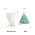 Christmas tree candle silicone mold DIY handmade soap gypsum resin aromatic craft tools - G1655-3
