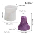 Abstract chin resting portrait silicone mold DIY aromatherapy candle resin craft making tool - Veiled Girl G1746-1