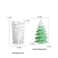 Moule a bougie en silicone sapin de Noel et bougie finie, moule de bricolage pour deco de fete. - G1751-10
