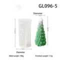 Moule en silicone pour bougie arbre de noel DIY artisanal cire savon platre outil de creation - GL096-5