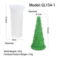 Moule en silicone pour bougie arbre de noel accessoire de decoration artisanale - GL154-1