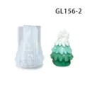 Moule en silicone pour bougie sapin de noël bricolage fait main outil de fabrication de décoration - GL156-2