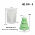 Moule en silicone pour sapin de Noël et bougie verte, design 3D parfait pour la décoration. - GL184-1