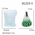 Moule en silicone pour bougie sapin de Noel DIY moule a bougie parfumee rose faite main. - GL233-5