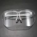 Gafas de máscara facial de plástico transparente visera de ciclismo parasol - Transparente