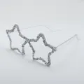 Strass Stern klare Rahmen Party Brille, glitzernde Mode Abschlussball dekorative Accessoires. - Transparente kleine Strasssteine