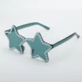 Sternförmige Perlensonnenbrille Detail mit elegantem bonbonfarbenem Design für Party. - Grüne Perlen