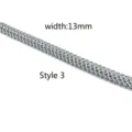 Stainless steel dragon scale chain necklace 13mm width fashion punk jewelry accessory - CK1983 Dragon Bone Chain (Style 3) / 13mm (50cm)