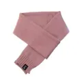 Knitted sleeve scarf, soft pink solid color winter warm neck wrap, creative stylish design. - Sakura Pink