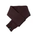 Solid color knit sleeve scarf brown winter soft warm versatile stylish neck warmer chic accessory - Coffee