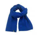 Blue knit winter scarf variant, cozy warm neck warmer for daily wear and couple matching. - Klein Blue