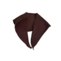 Otoño invierno color sólido tejido bufanda triangular elegante cálido chal de moda diseño mujer - Café