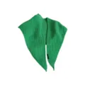 Pañuelo triangular de punto liso, chal decorativo de moda de otoño invierno acogedor. - Verde