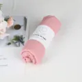 Solid color cotton linen scarf for women, soft draped casual winter warm neck wrap shawl. - 90*180cm / Pink