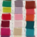 Muestrario de colores de camino de mesa de gasa arrugada transparente para decoración. - 90*180cm / Naranja Brillante 20#