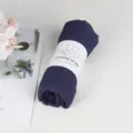 Solid color cotton scarf for women, casual autumn and winter warm neckerchief shawl. - 90*180cm / Dark Blue