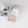 Solid color cotton linen scarf for women, casual winter warm neck wrap in beige. - 90*180cm / Beige