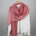 Solid color cotton linen scarf rose pink thin sun protection shawl variant option item - Rose
