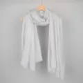 Écharpe unie en coton lin pour femme, foulard froissé léger et châle de protection solaire. - Code 31