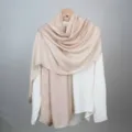 Solid Color Lightweight Cotton Linen Scarf Casual Sun Protection Shawl Beige - Apricot
