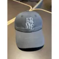 Dark grey embroidered baseball cap for women and men, soft top casual sun hat with stylish letters. - Gray