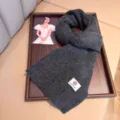 Cozy dark grey wool knit scarf for women and men, warm winter neck warmer accessories. - Dark Gray