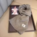 Winter warm knitted wool scarf for women men cozy soft thick neck warmer casual daily wear - Camel