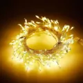 Warmwitte LED koperdraad lichtsnoer voor feestelijke decoratie - Batterijdoos Stijl / Zilveren Draad Warm Licht