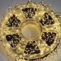 LED feeënverlichting warm wit licht gewikkeld op transparante spoel - Batterijdoos Stijl / Zwarte Draad Warm Licht