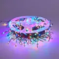 Vibrant multicolor LED copper wire string lights for festive garden and party decoration - 3m 100-LED Flashing Battery Box Style / Black Wire Multicolor Light