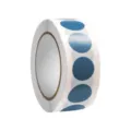 Rouleau d'etiquettes autocollantes rondes a points bleus petits autocollants de classification - Bleu clair