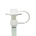White silicone cowboy hat straw cover 10mm tumbler dust plug cup accessory for daily use. - 10mm / White