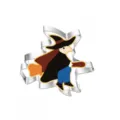 Stainless steel Halloween witch cookie cutter variant, perfect for baking festival cookies and treats today. - Wizard 7253