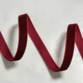 Nastro di velluto rosso vino per bricolage DIY, confezione regalo e decorazione fiocco. - 1.0cm