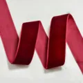 Nastro in velluto rosso vino per fai da te, fiocchi per capelli e confezioni regalo floreali. - 2.5cm