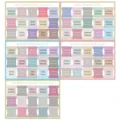 Set di etichette bibliche colorate per journaling, linguette laminate per una facile lettura. - Blu Morandi / Confezione da 5