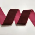Wine red single-sided velvet ribbon DIY handmade bowknot bouquet packaging gift 1 roll - 4cm (5 Yards) / Burgundy