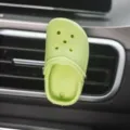Mini Clog Auto Lüftungsclip süßer Schuh Form Autoparfüm Diffusor Innendekoration. - Grün