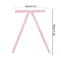 Pink velvet bow ribbon for Christmas tree decoration, gift box wrapping and wedding party use. - 1cm/13x18cm / Pink