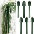 Dark green velvet bows for Christmas tree hanging and gift wrapping party decor 6pcs - 2.5cm/40x60cm / Dark Green
