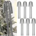Grey velvet Christmas tree bows with long tails ribbon for holiday party hanging decor - 2.5cm/40x60cm / Gray